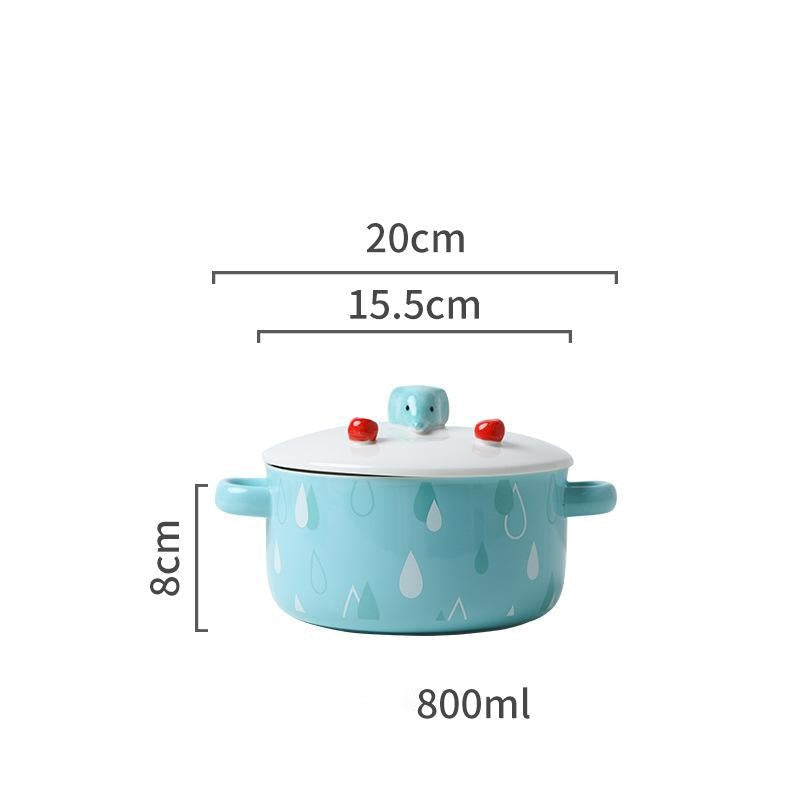 Animal Ceramic Instant Noodle Bowl