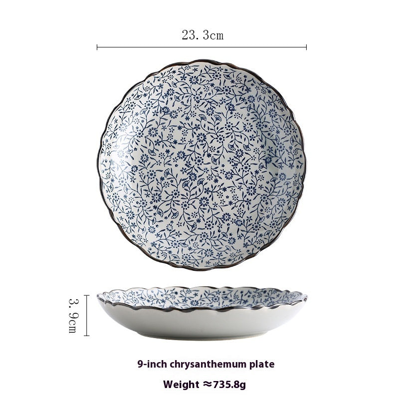 Hand Drawn Porcelain Dinner Plate