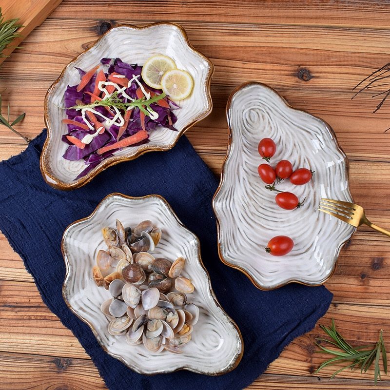 Shell Plate Style Shaped shell plate – Interieta