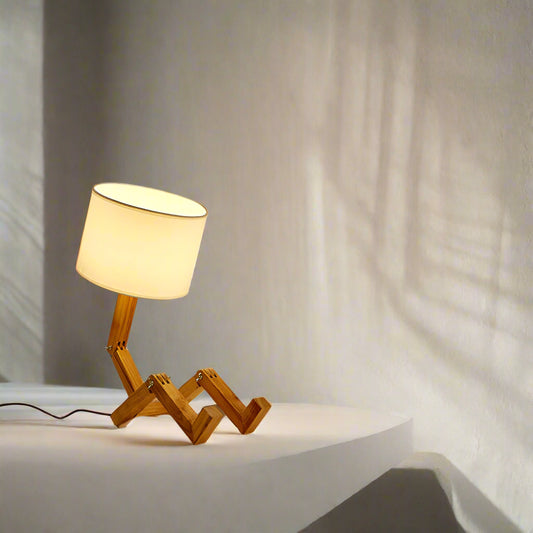 Wooden Base LED Table Lamp