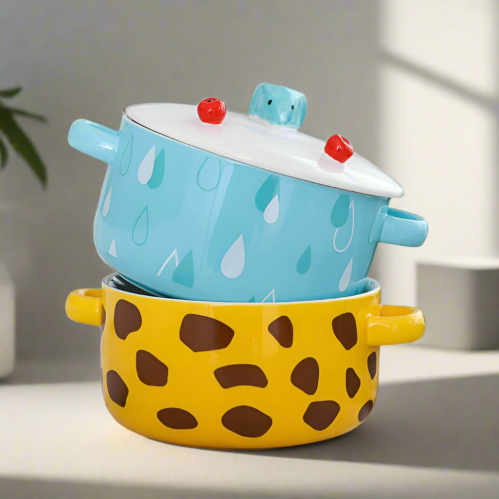 Animal Ceramic Instant Noodle Bowl